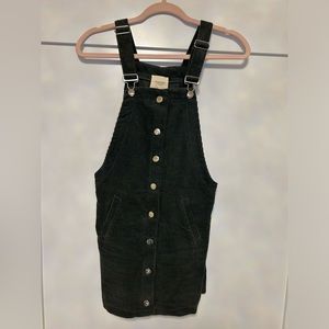 Harper Heritage Green Corduroy Overall Dress Size XS